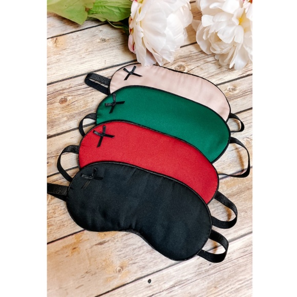 Handmade Sleep mask satin Pink - Picture 2 of 3